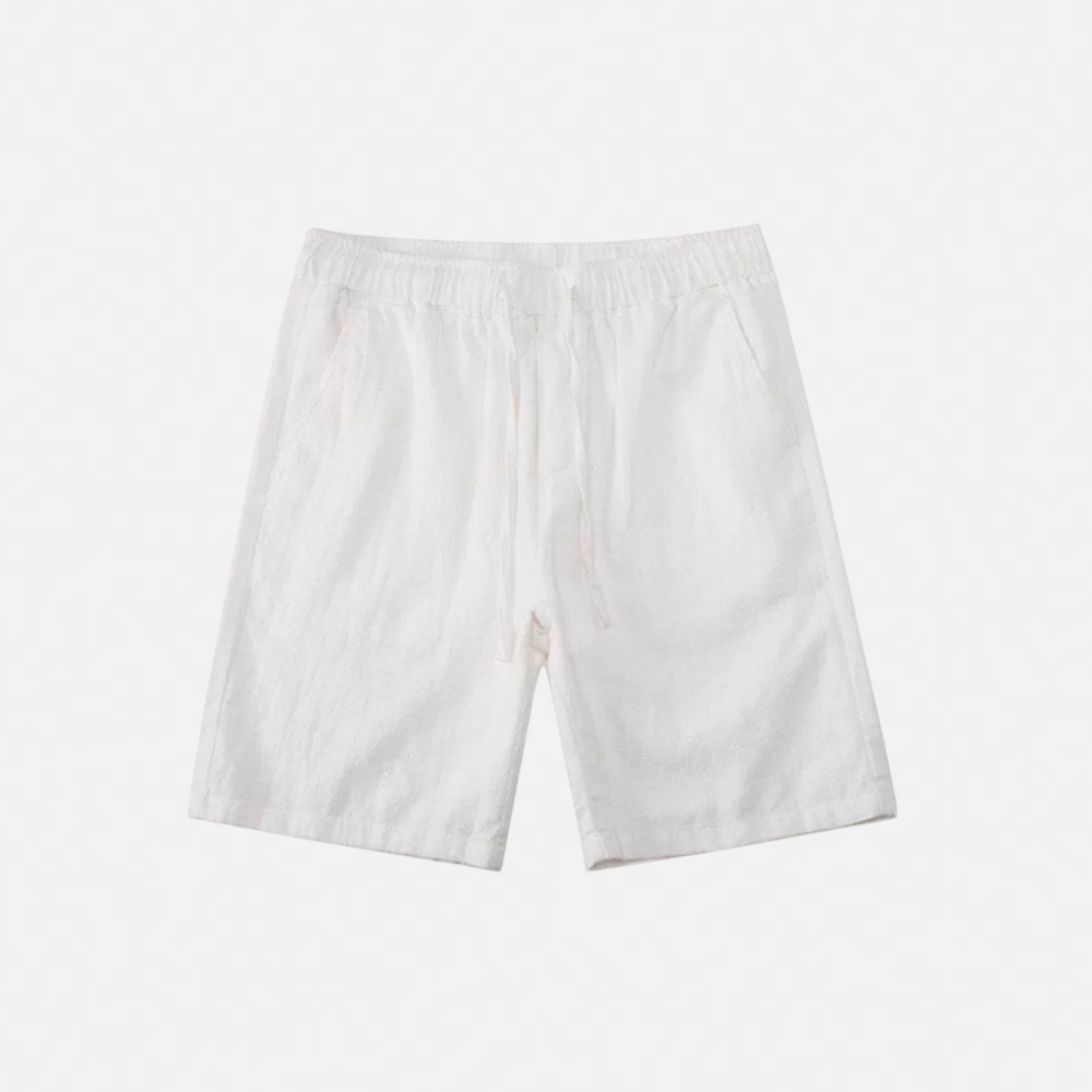 Bermuda Masculina Linho Capri branca
