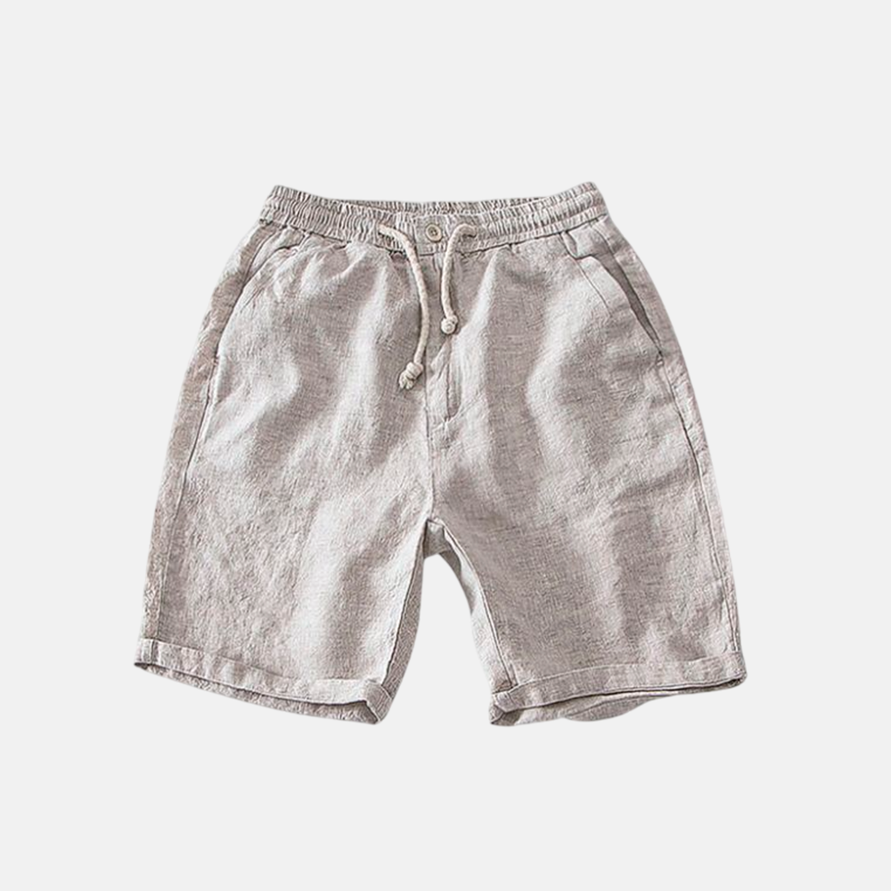 Bermuda Linho Masculina Fiorinni Phuket bege