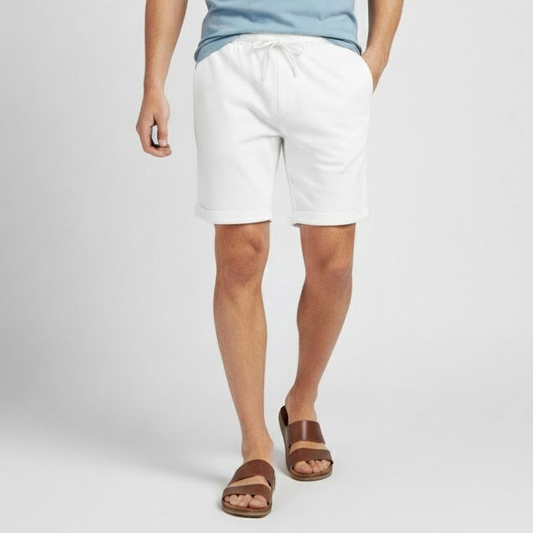 Bermuda Masculina Linho Verano branco