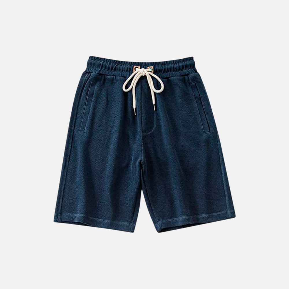 Bermuda Moletom Masculina Fiorinni Amalfi azul marinho