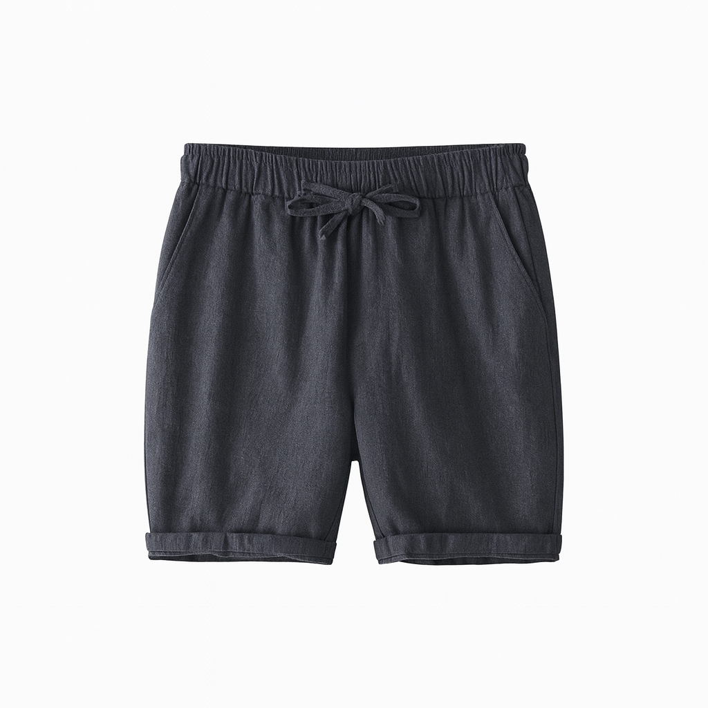 Bermuda Masculina Linho Verano cinza