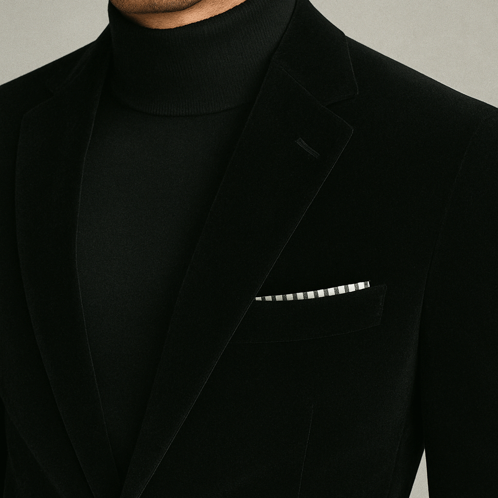 Blazer Masculino Fiorinni Elegante preto - detalhes
