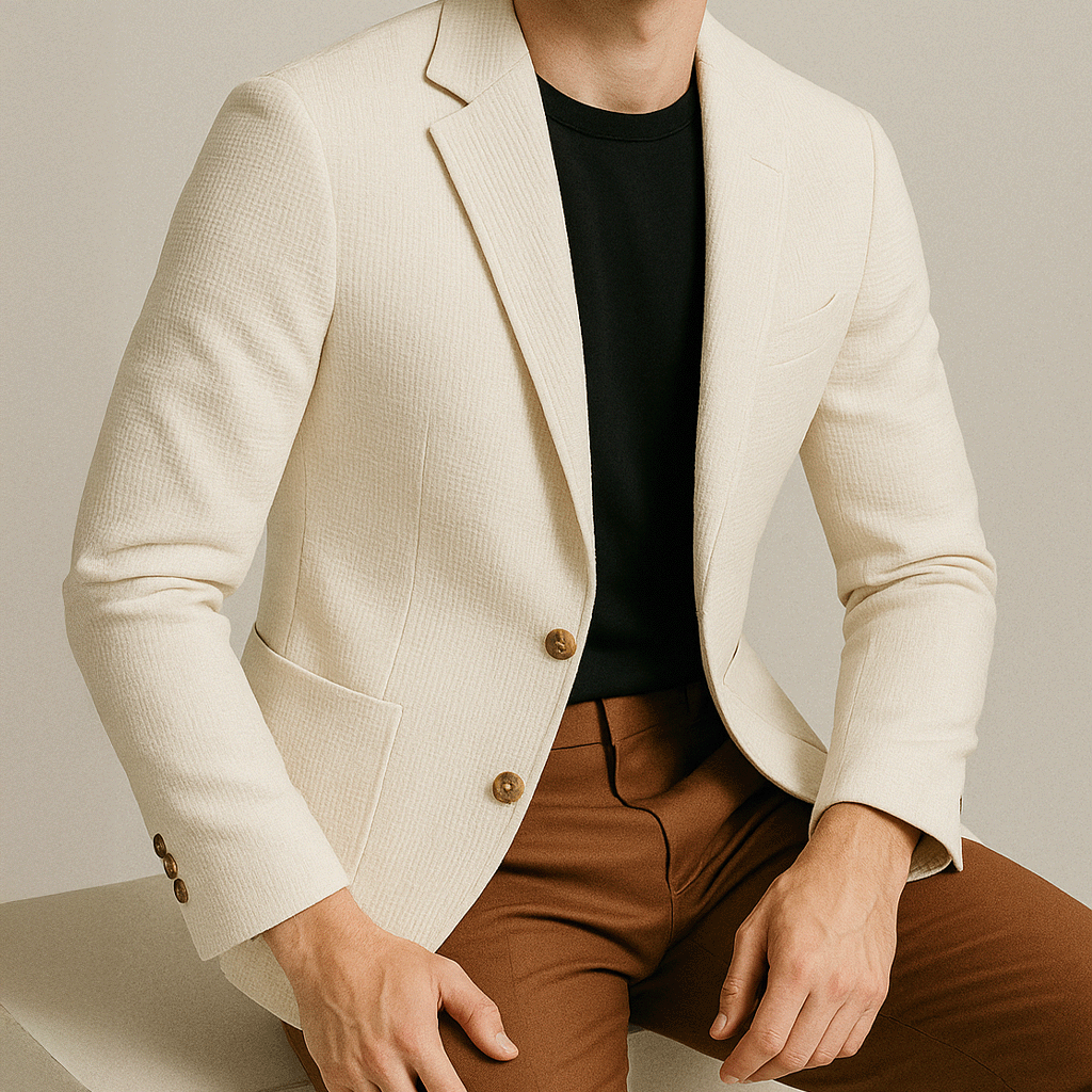 Blazer Masculino Fiorinni Noble Branco