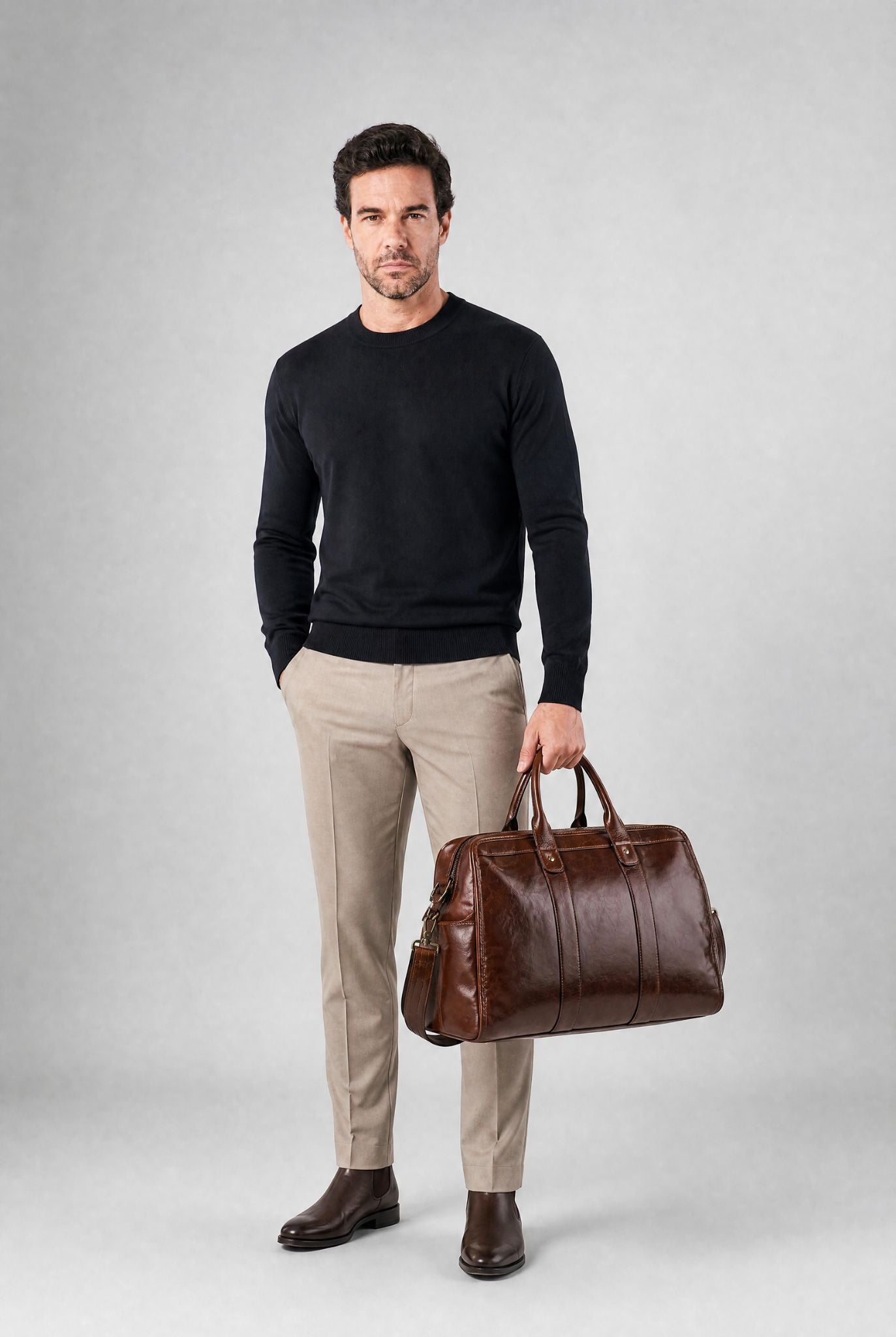 Bolsa de Viagem em Couro Trenthor