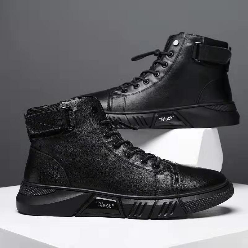 Bota Masculina de Couro Fiorinni Court Black