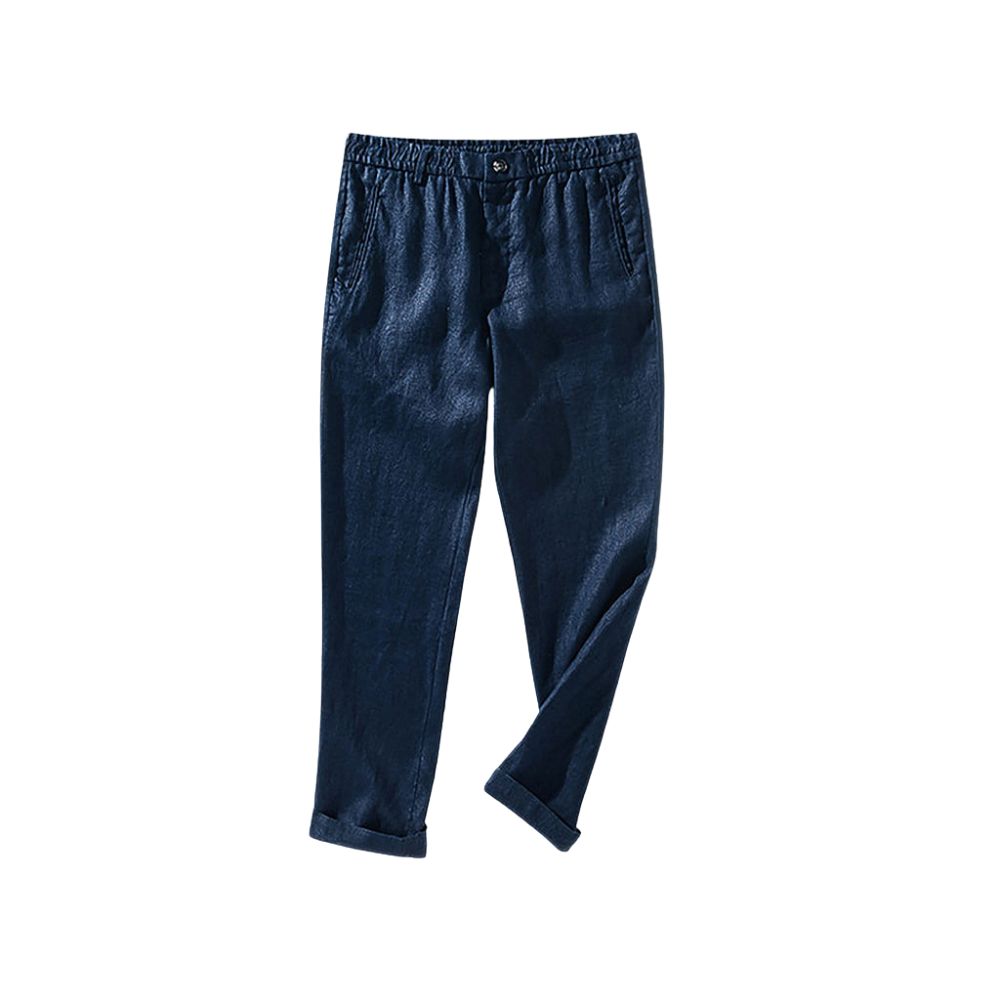 Calça Linho Masculina Fiorinni F097 azul marinho