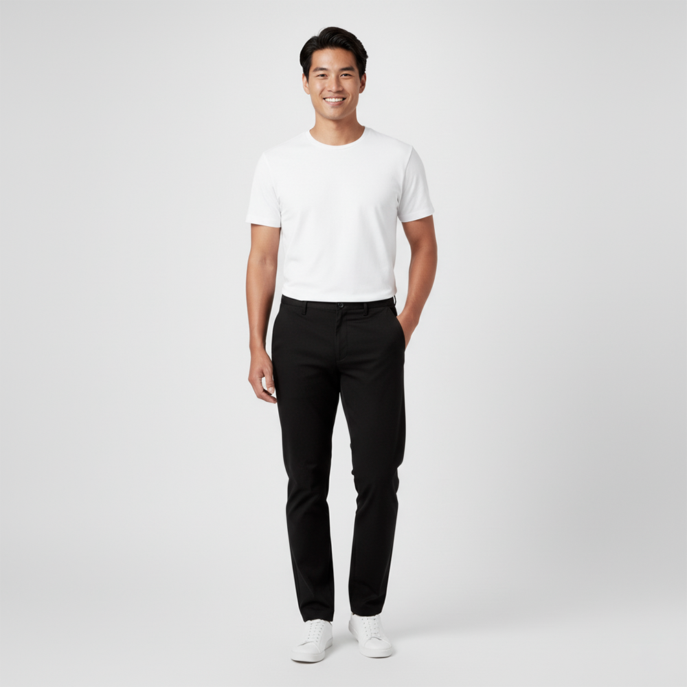 Calça Social Masculina Fiorinni - preta - detalhes