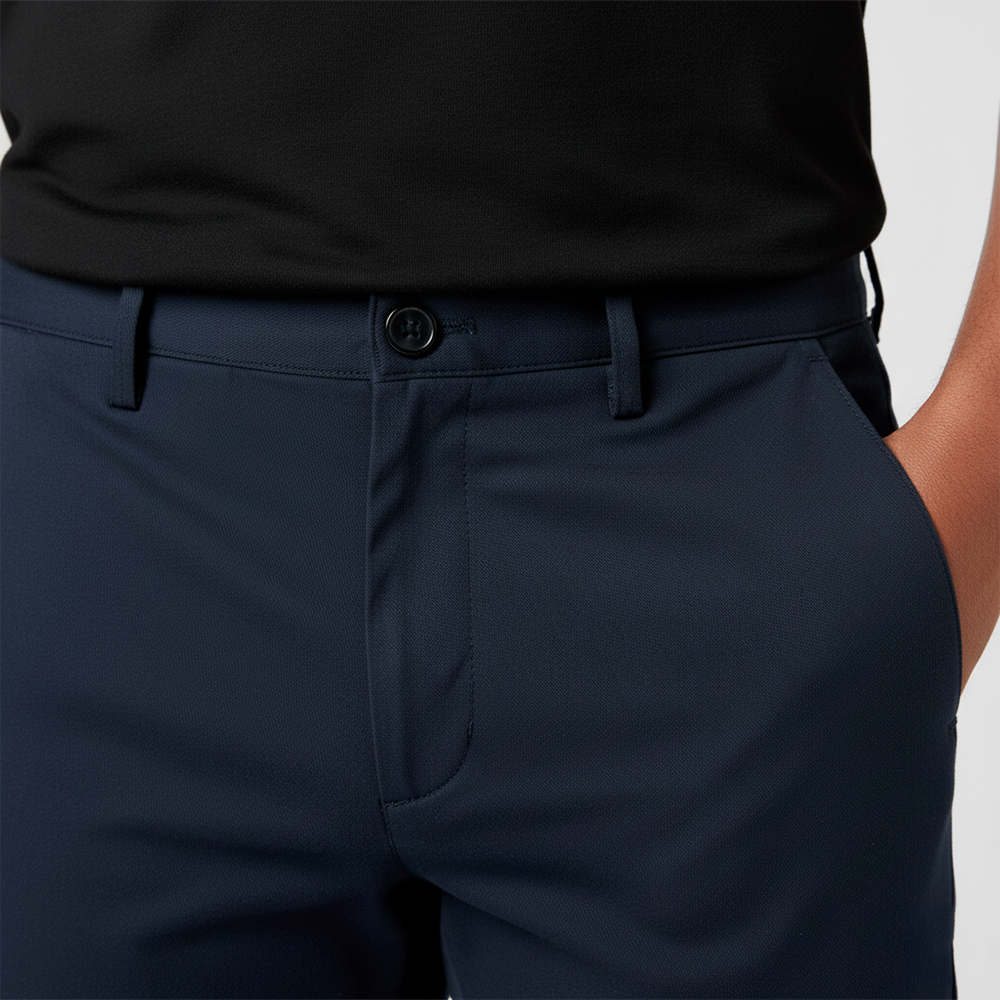 Calça Social Masculina Fiorinni azul marinho - detalhes