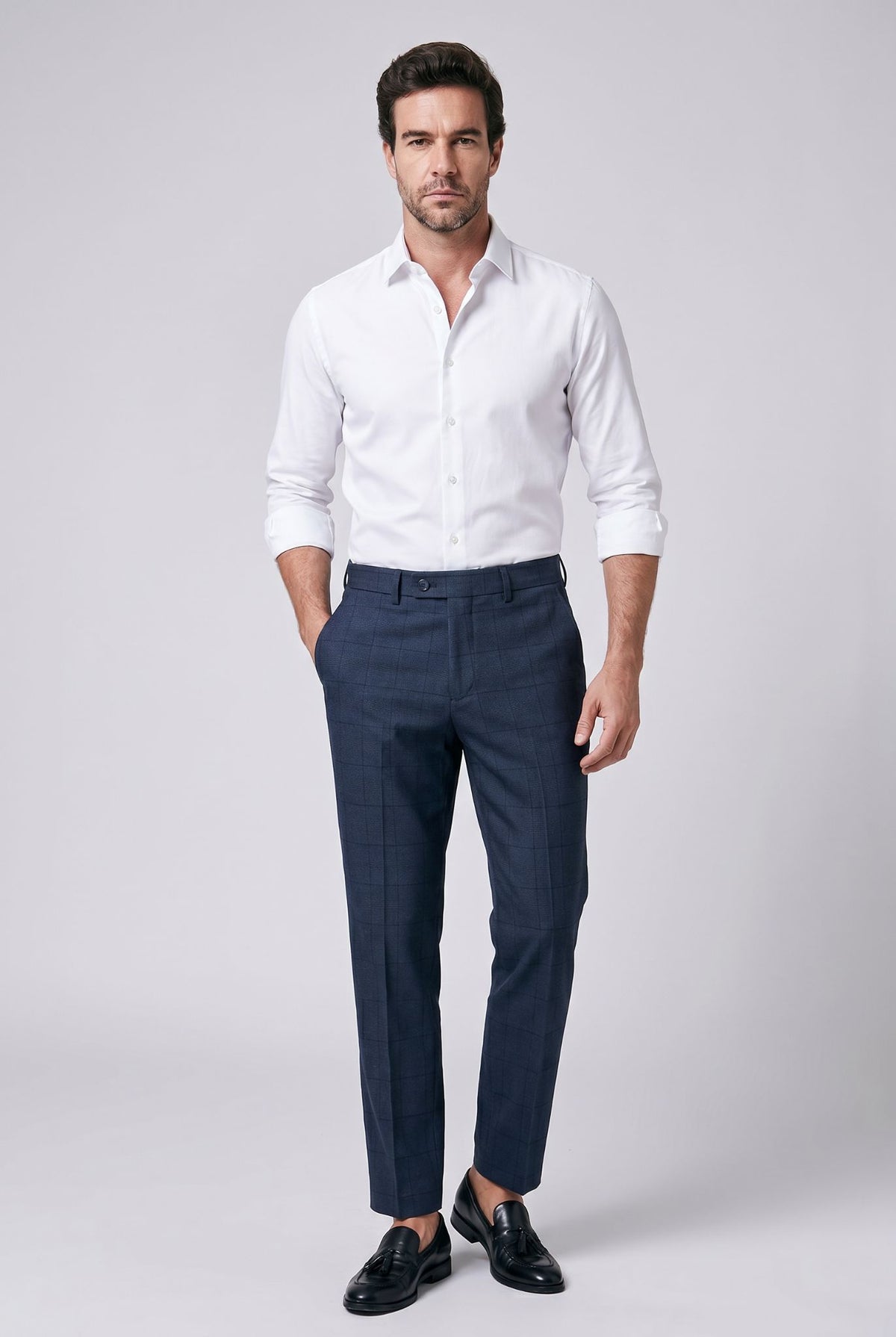 Calça Alfaiataria Masculina Gurkha Xadrez