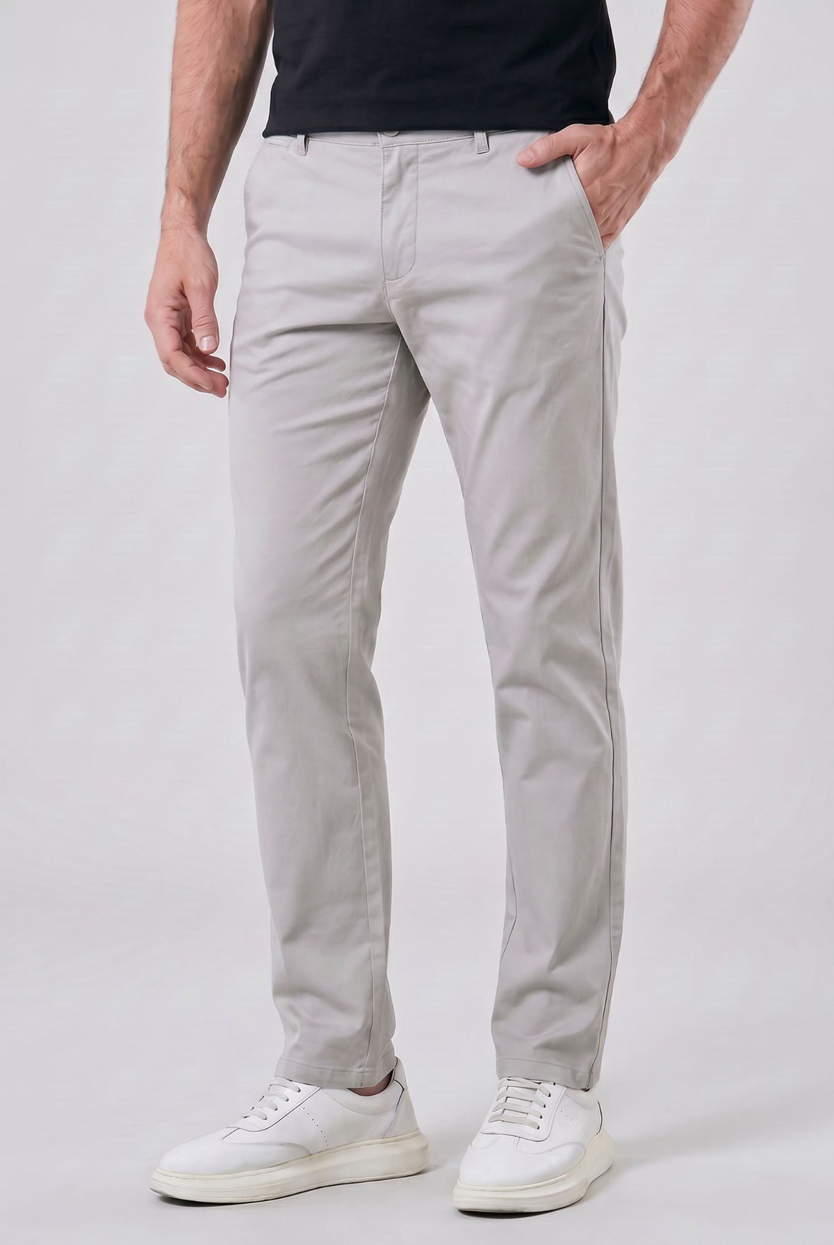 Calça Chino em Sarja Masculina Regular