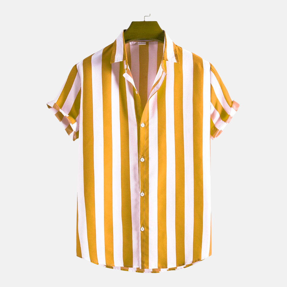 Camisa Manga Curta Fiorinni Atlântica amarela