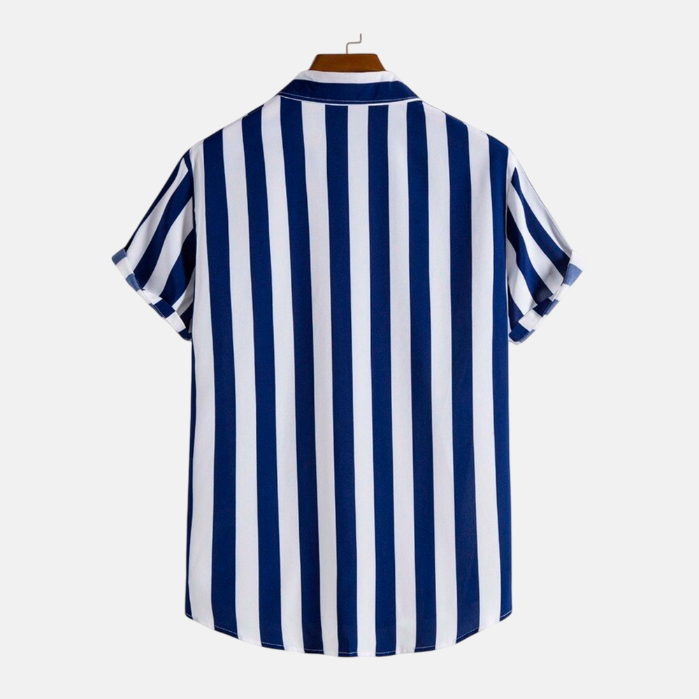 Camisa Manga Curta Fiorinni Atlântica azul marinho