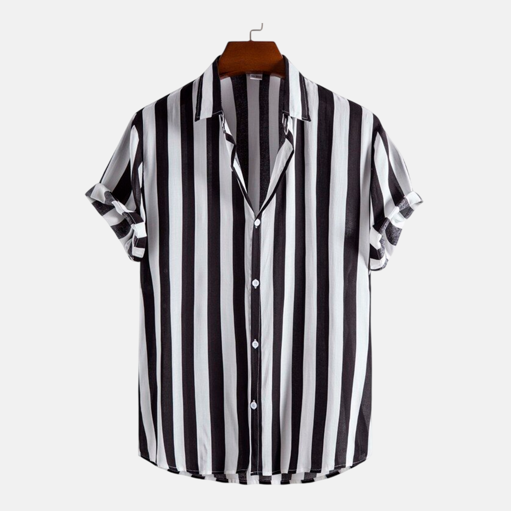 Camisa Manga Curta Fiorinni Atlântica preto