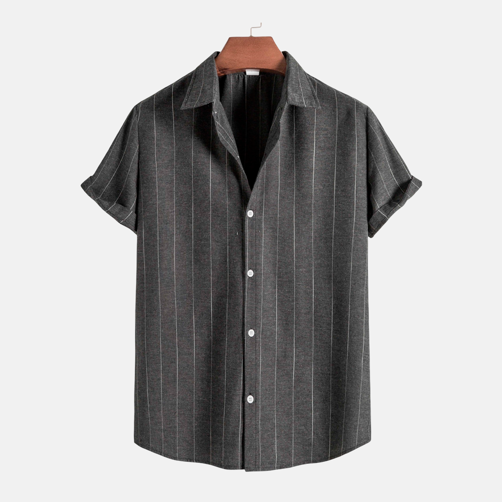 Camisa Manga Curta Fiorinni Mare cinza