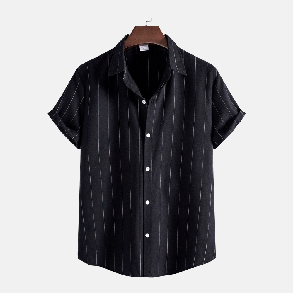 Camisa Manga Curta Fiorinni Mare preto