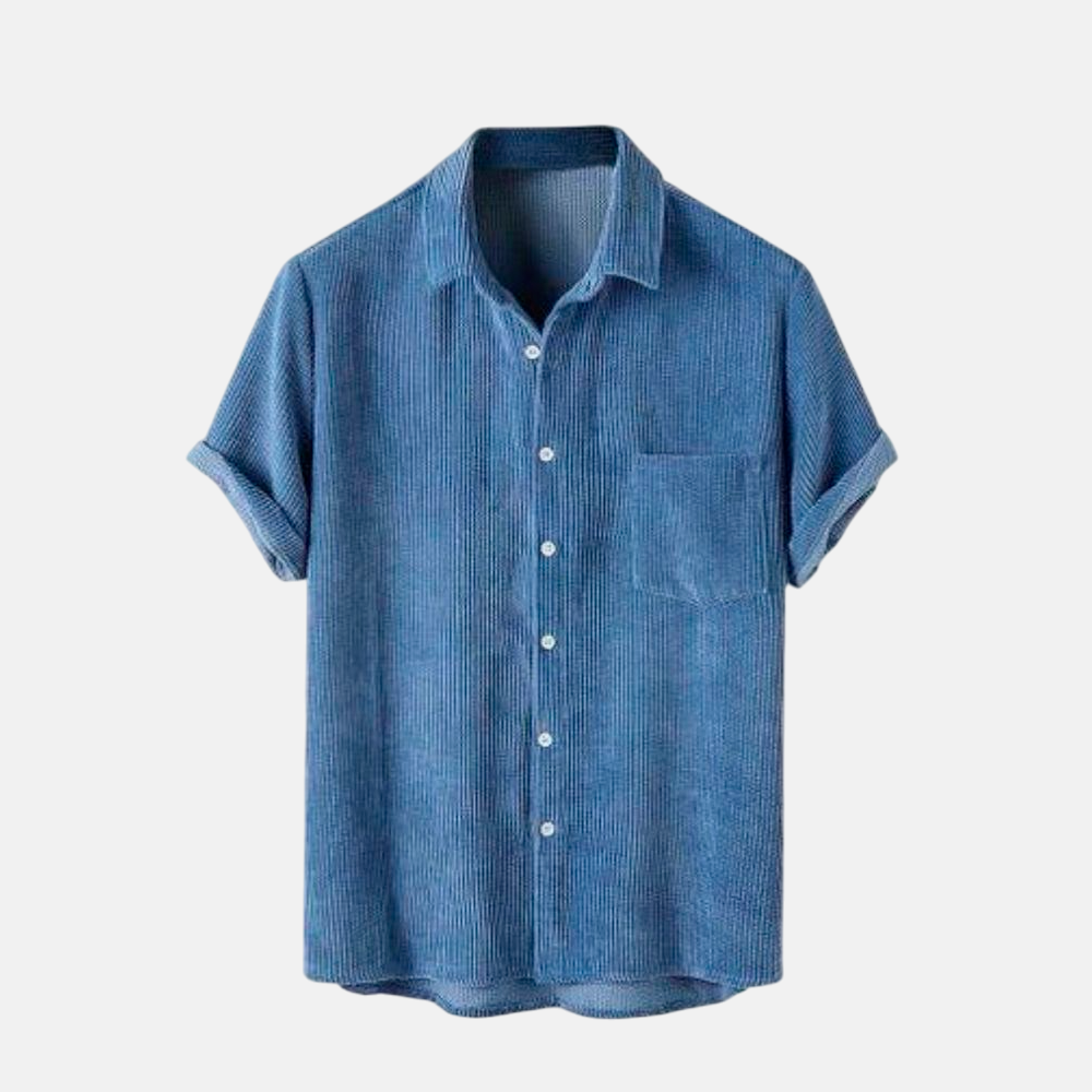 Camisa Manga Curta Fiorinni Sardenha azul