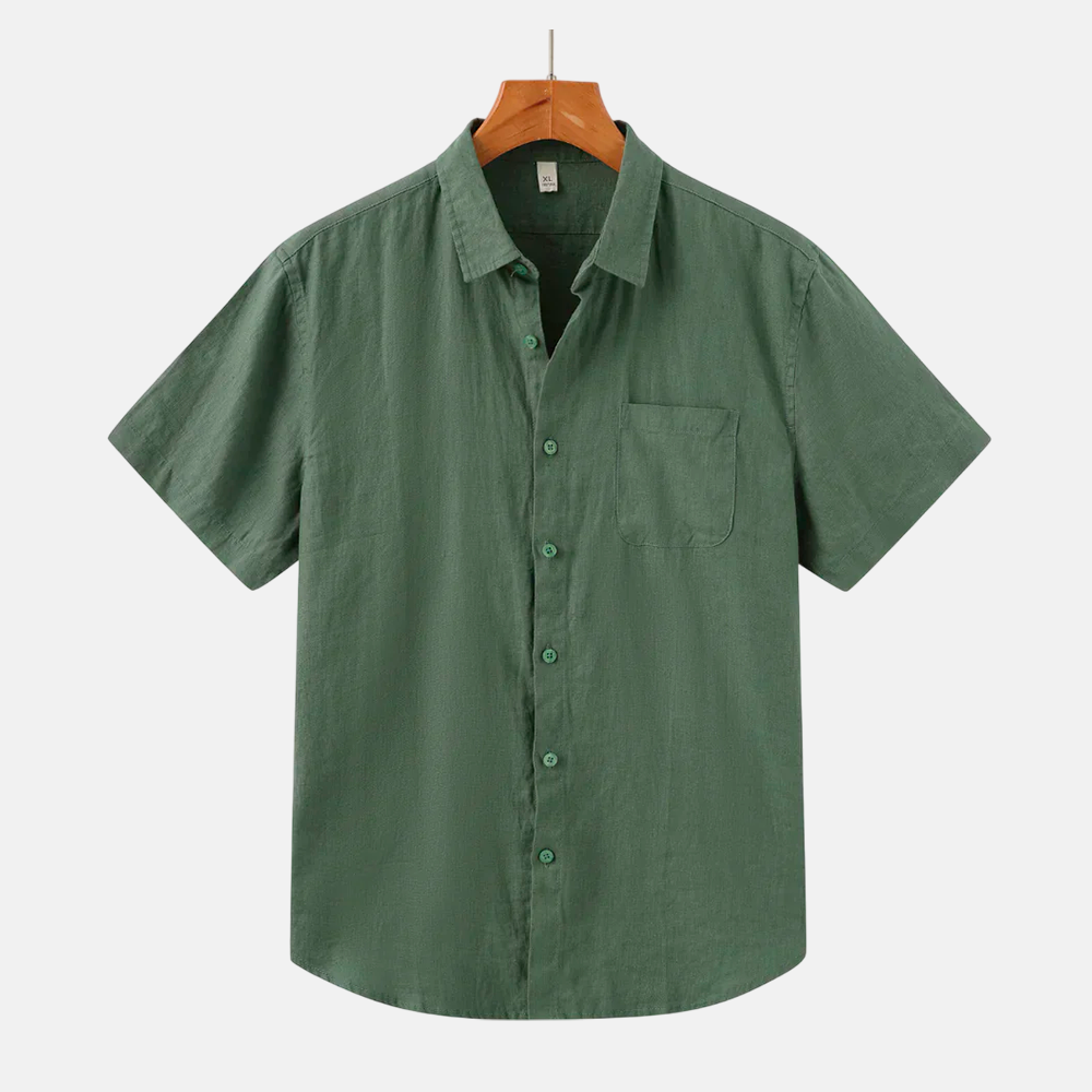 Camisa Masculina Fiorinni de Linho Veneza verde
