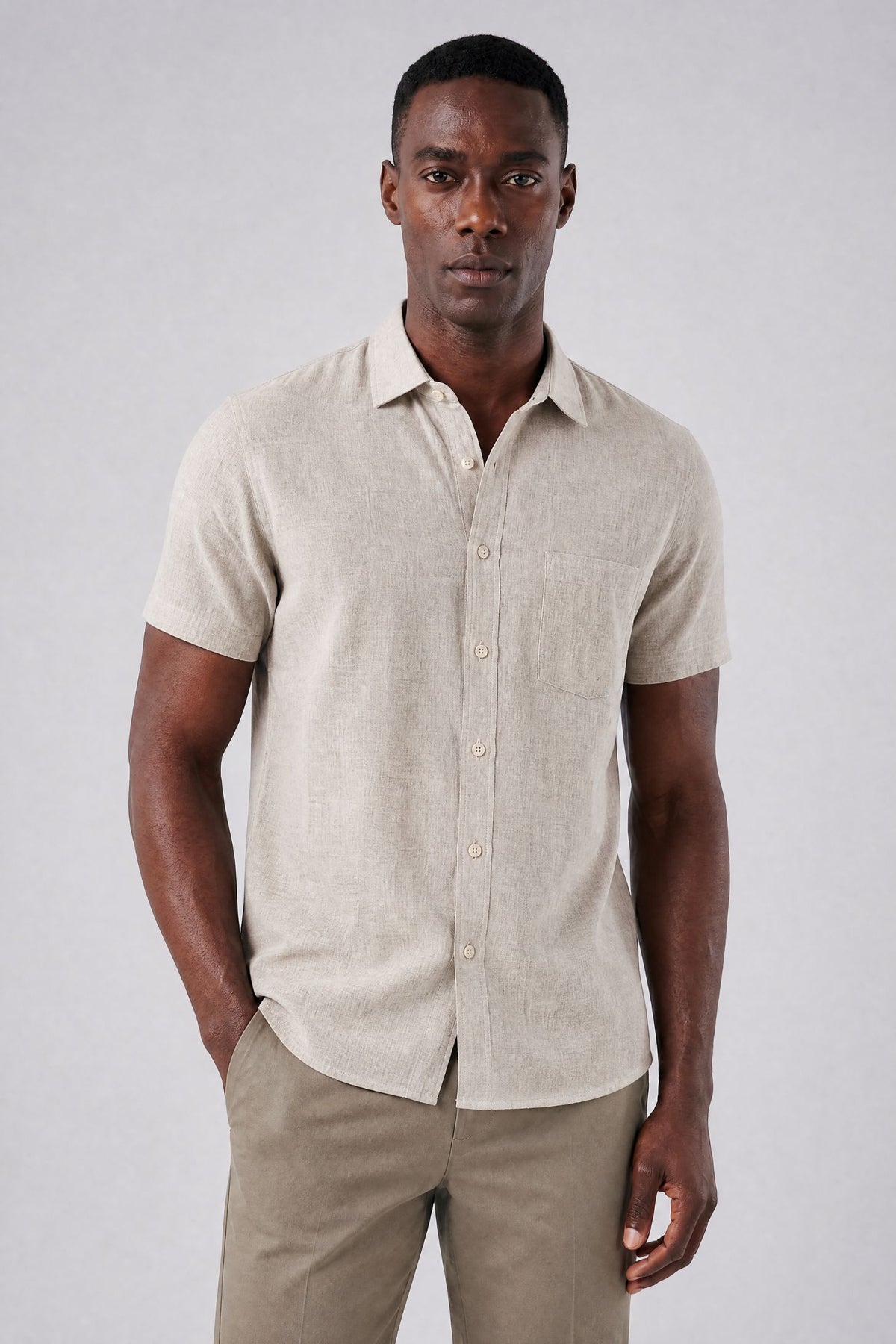 Camisa Masculina de Linho Veneza