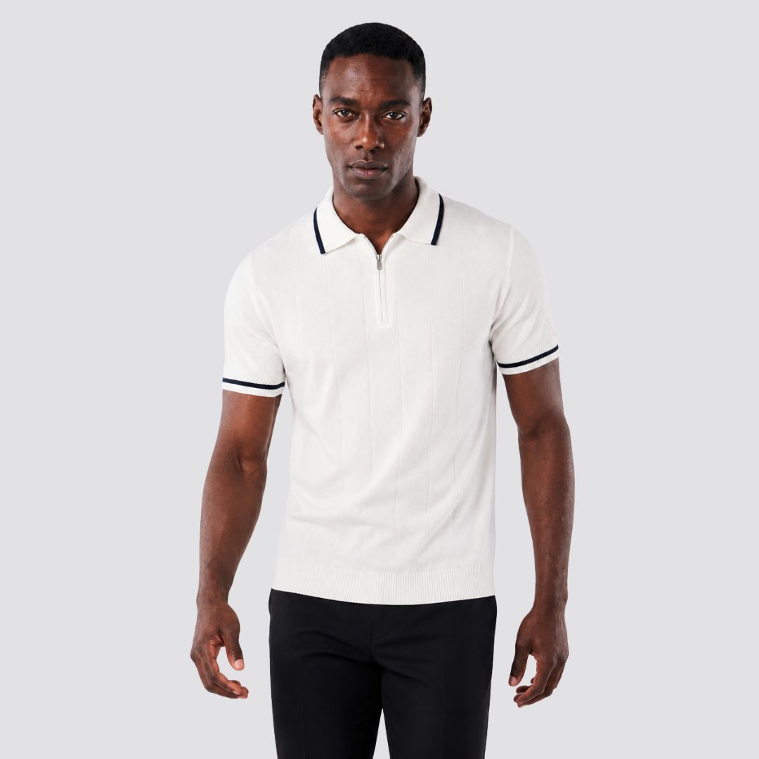 Camisa Polo Masculina Costel branco