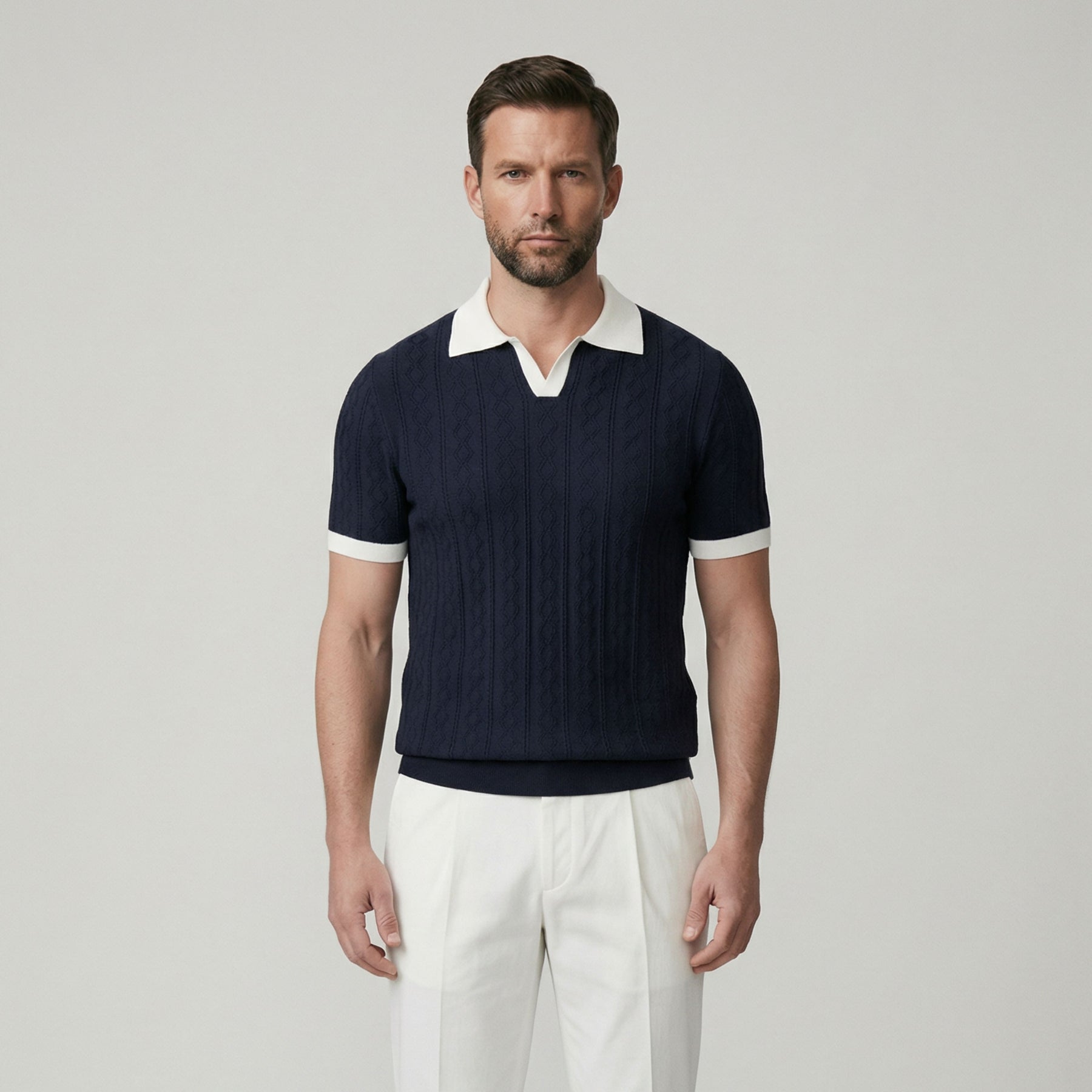 Camisa Polo Tricot Masculina Madrid