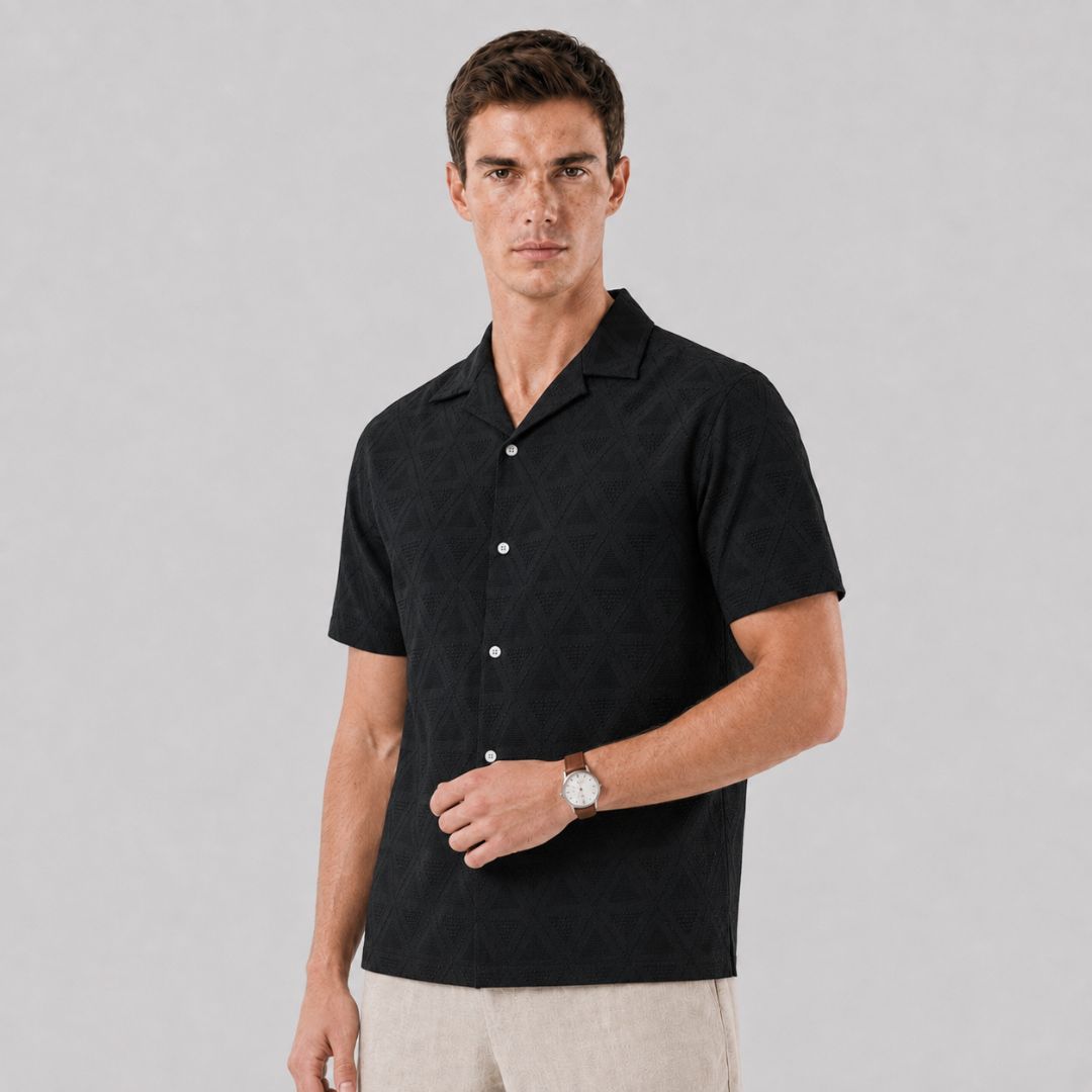 Camisa Resort Masculina Toledo preto