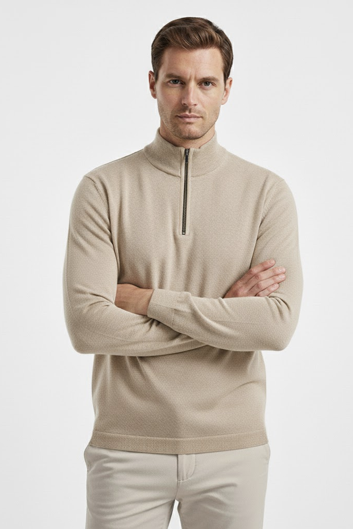 Camisa Social Masculina Fiorinni Logan bege