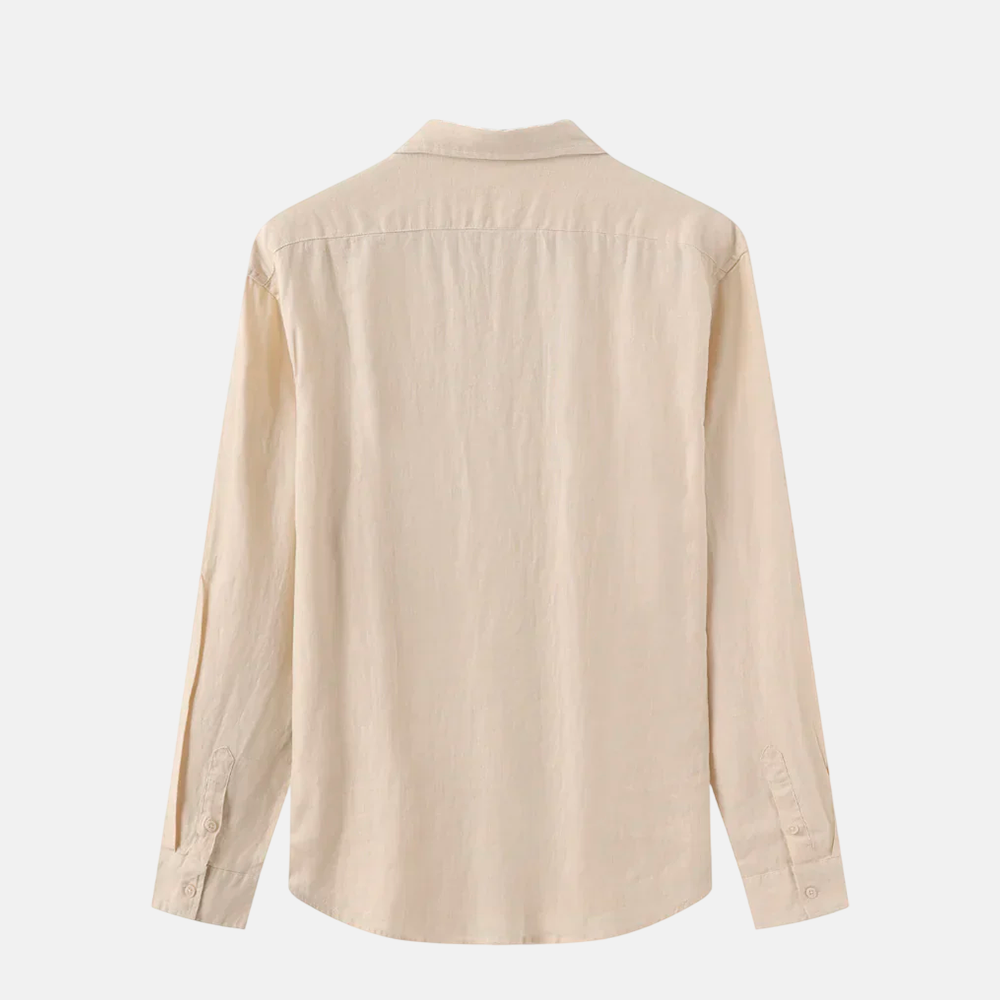 Camisa Social Masculina Fiorinni de Linho bege