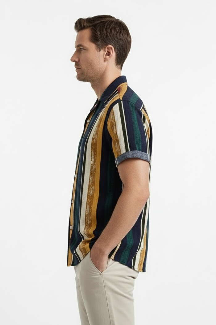 Camisa Manga Curta Fiorinni Vintage