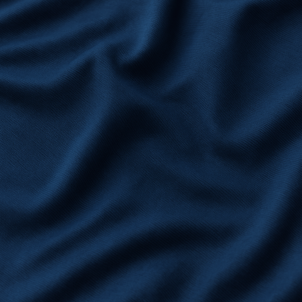 Camiseta Algodão Egípcio Fiorinni detalhes do tecido azul