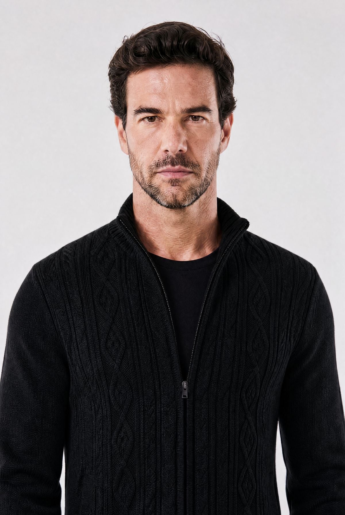 Cardigan Masculino Social de Tricô Leve