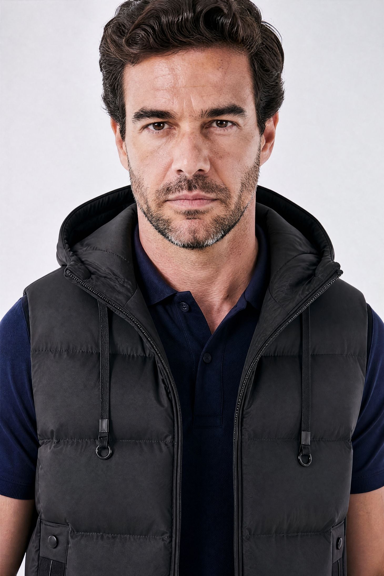Colete Masculino Puffer com Capuz Norven