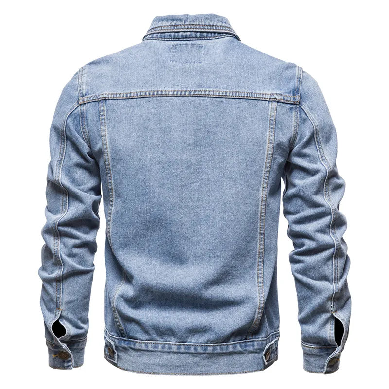 Jaqueta Jeans Masculina Fiorinni Clássica azul claro