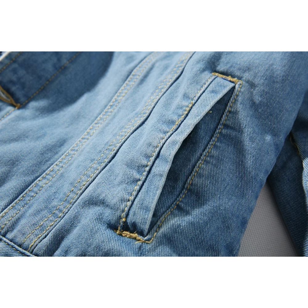Jaqueta Jeans Masculina Fiorinni Modern - detalhes