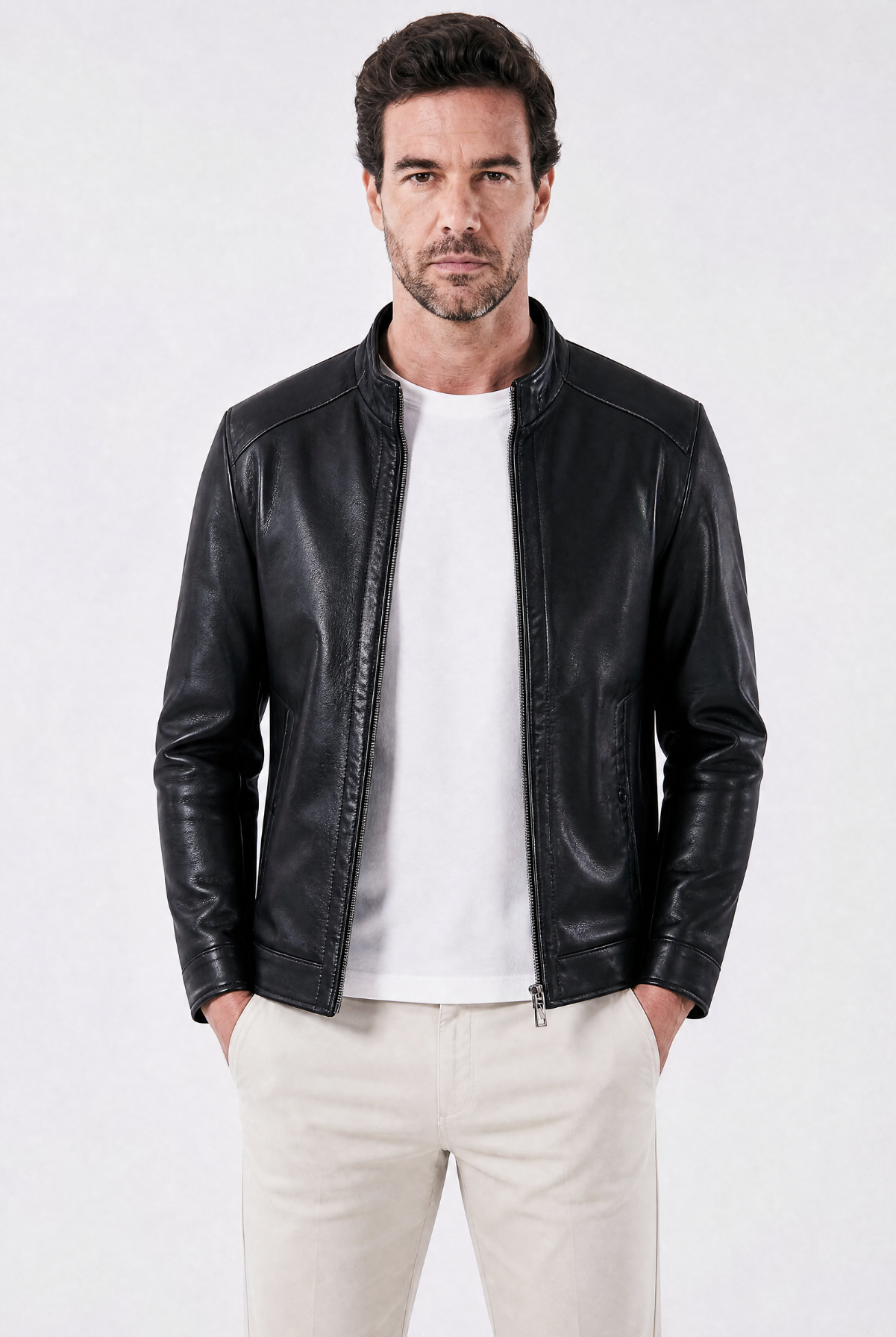Jaqueta Masculina de Couro Keanu