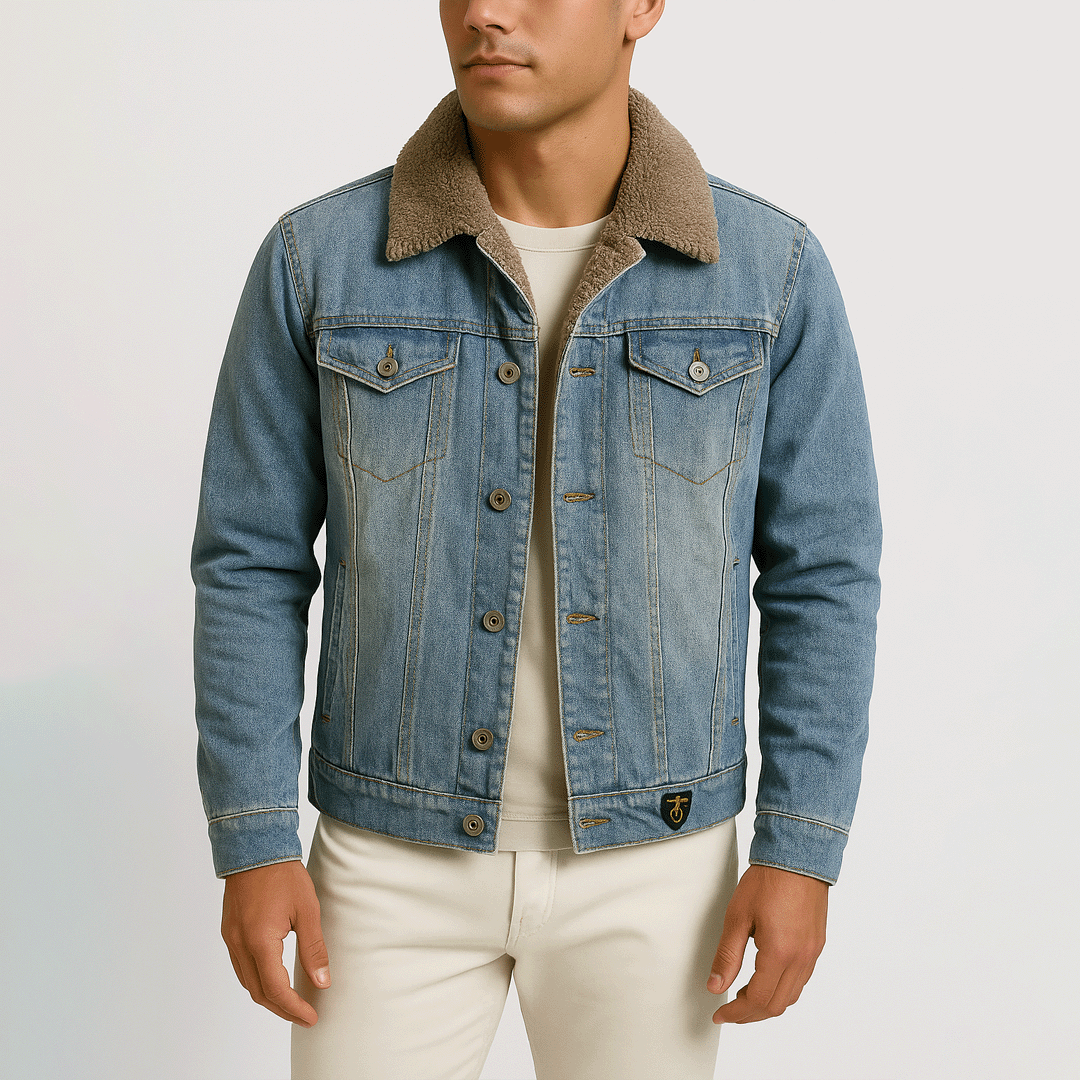 Jaqueta Jeans Masculina Fiorinni com Interior Forrada