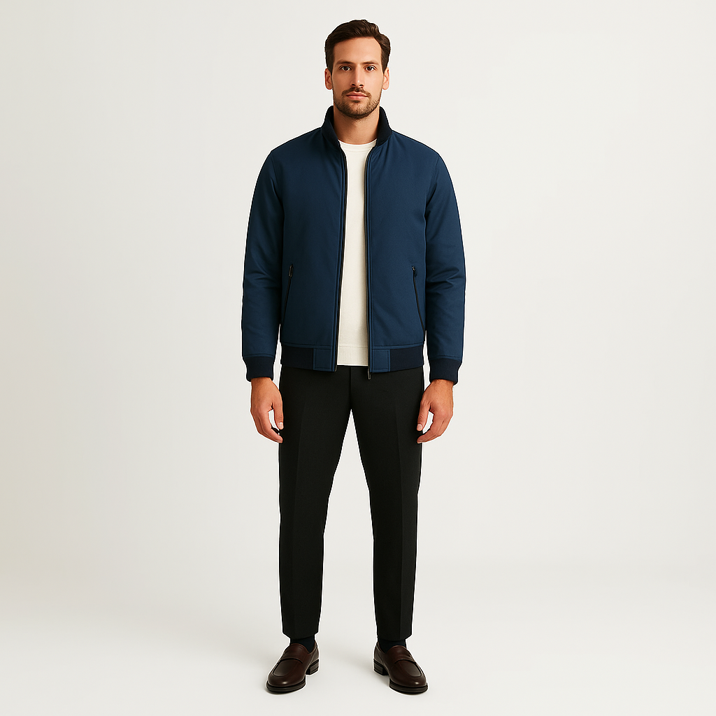 Jaqueta Masculina Fiorinni Chess Classic - azul