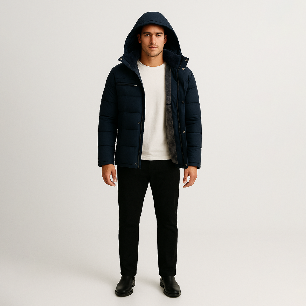 Jaqueta Masculina Inverno Fiorinni Warmcover azul