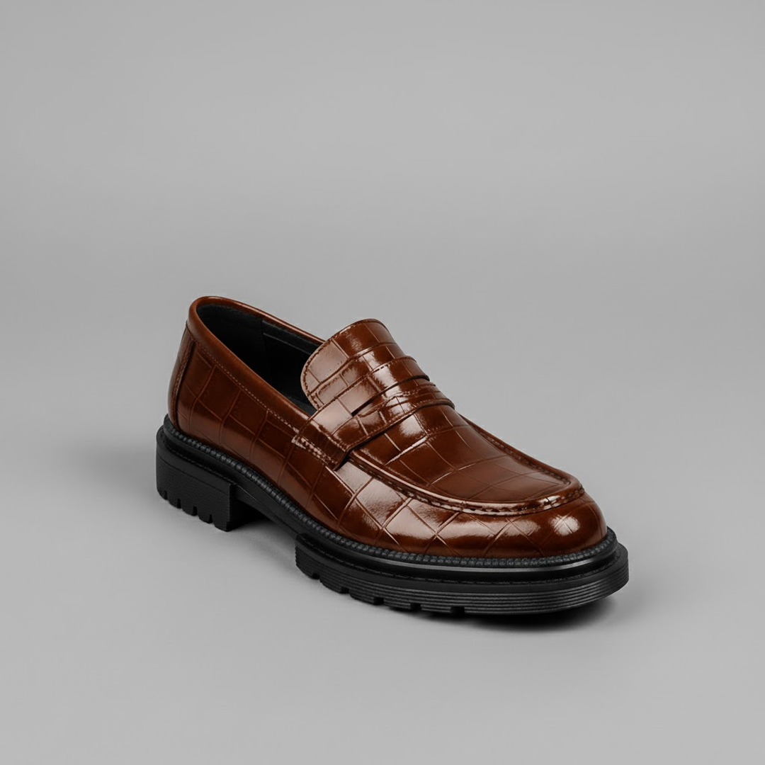Mocassim Loafer Masculino Bergamo marrom