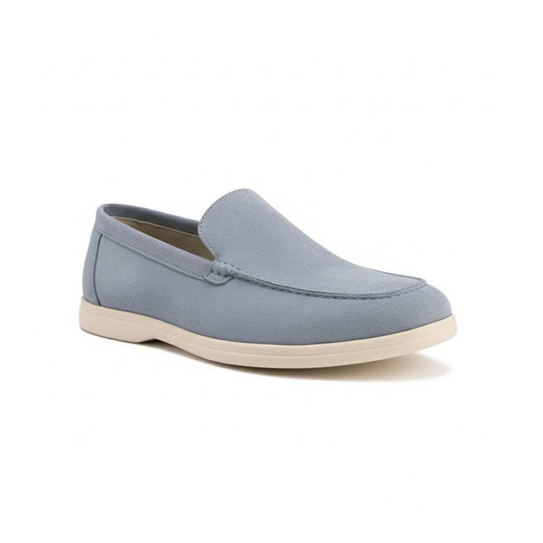 Mocassim Loafer Masculino Milano azul bebê