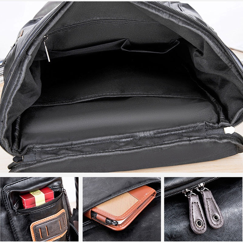 Mochila Executiva em Couro Fiorinni Geneva - detalhes