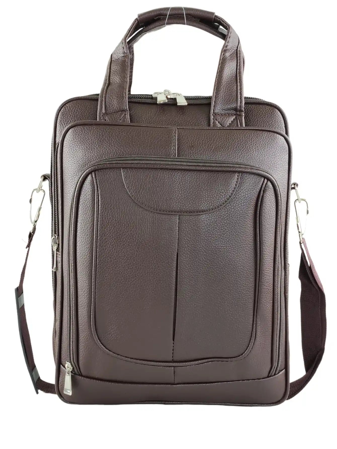 Mochila Executiva em Couro Fiorinni Zurich marrom