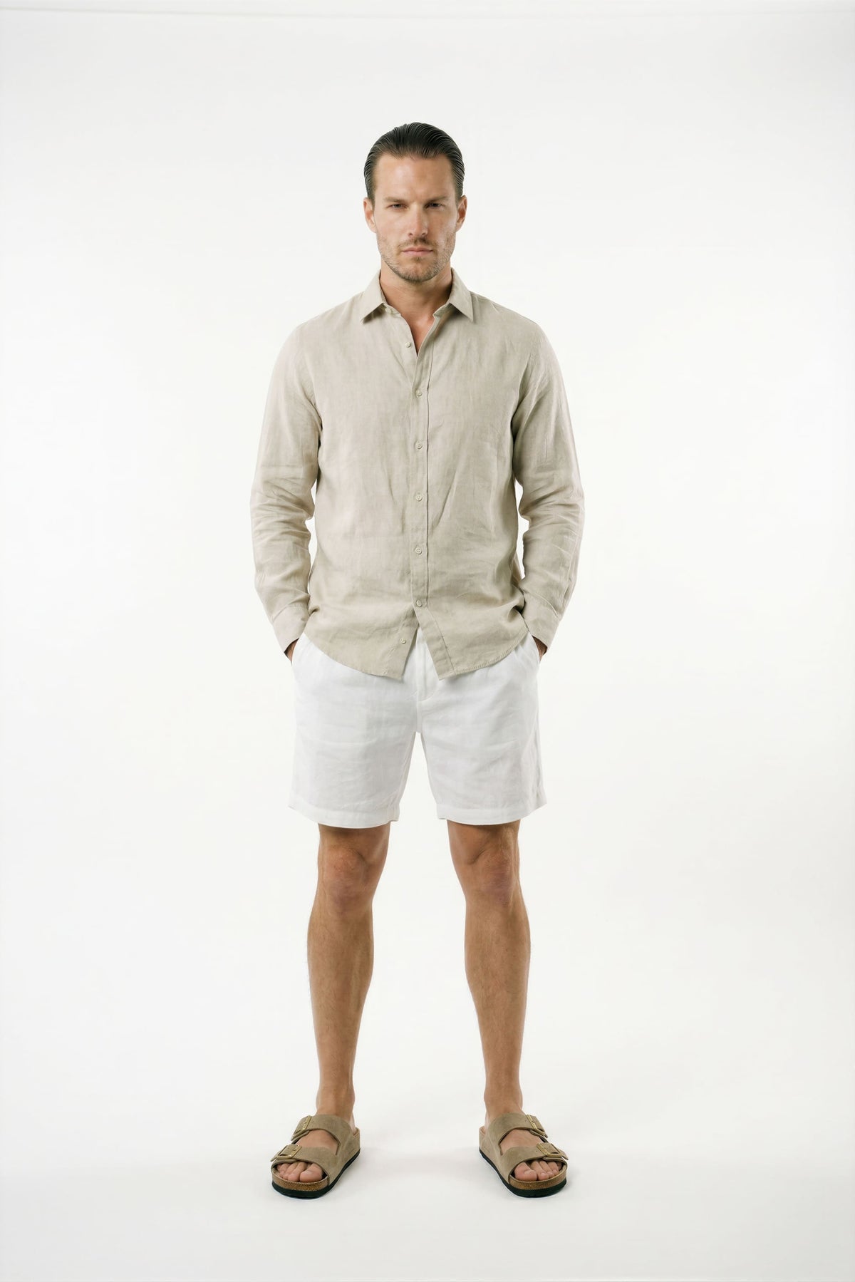 Sandália Masculina Premium em Camurça Cálion