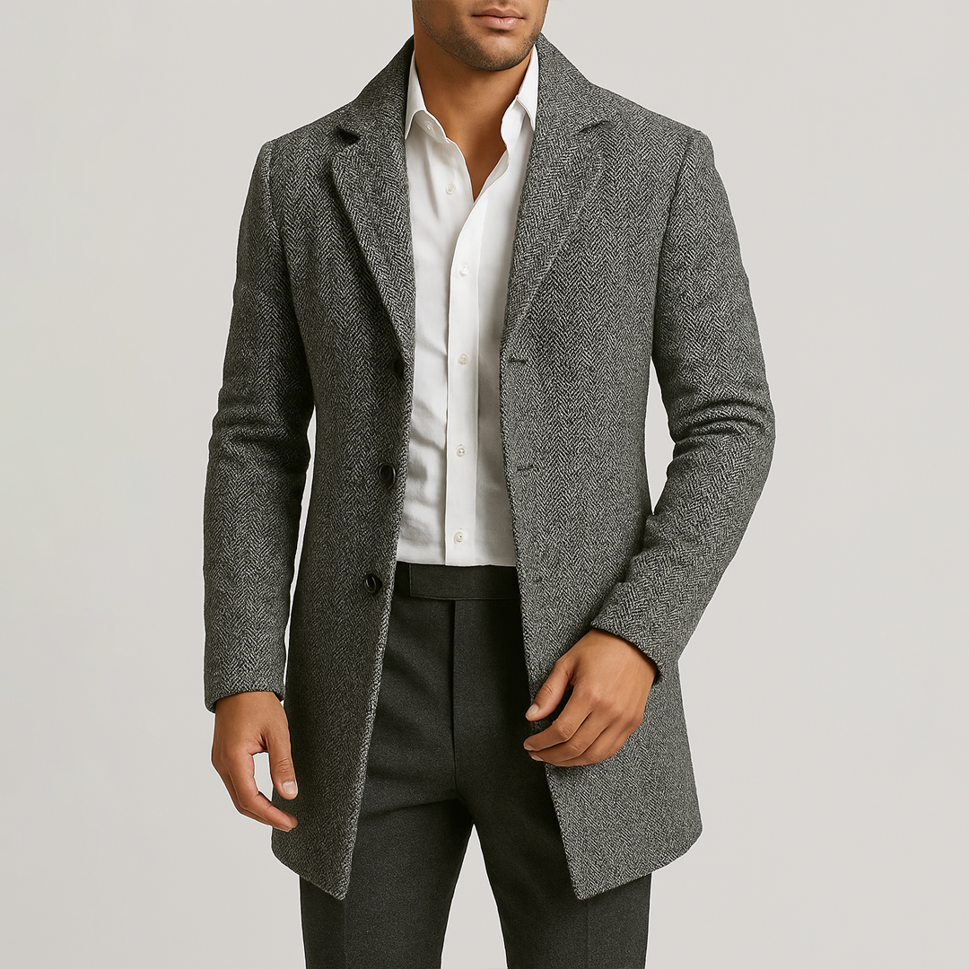 Sobretudo Masculino Fiorinni Kiev cinza