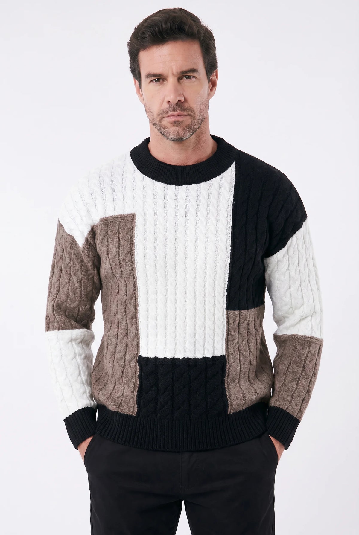Suéter Masculino Casual em Tricô Leve Street