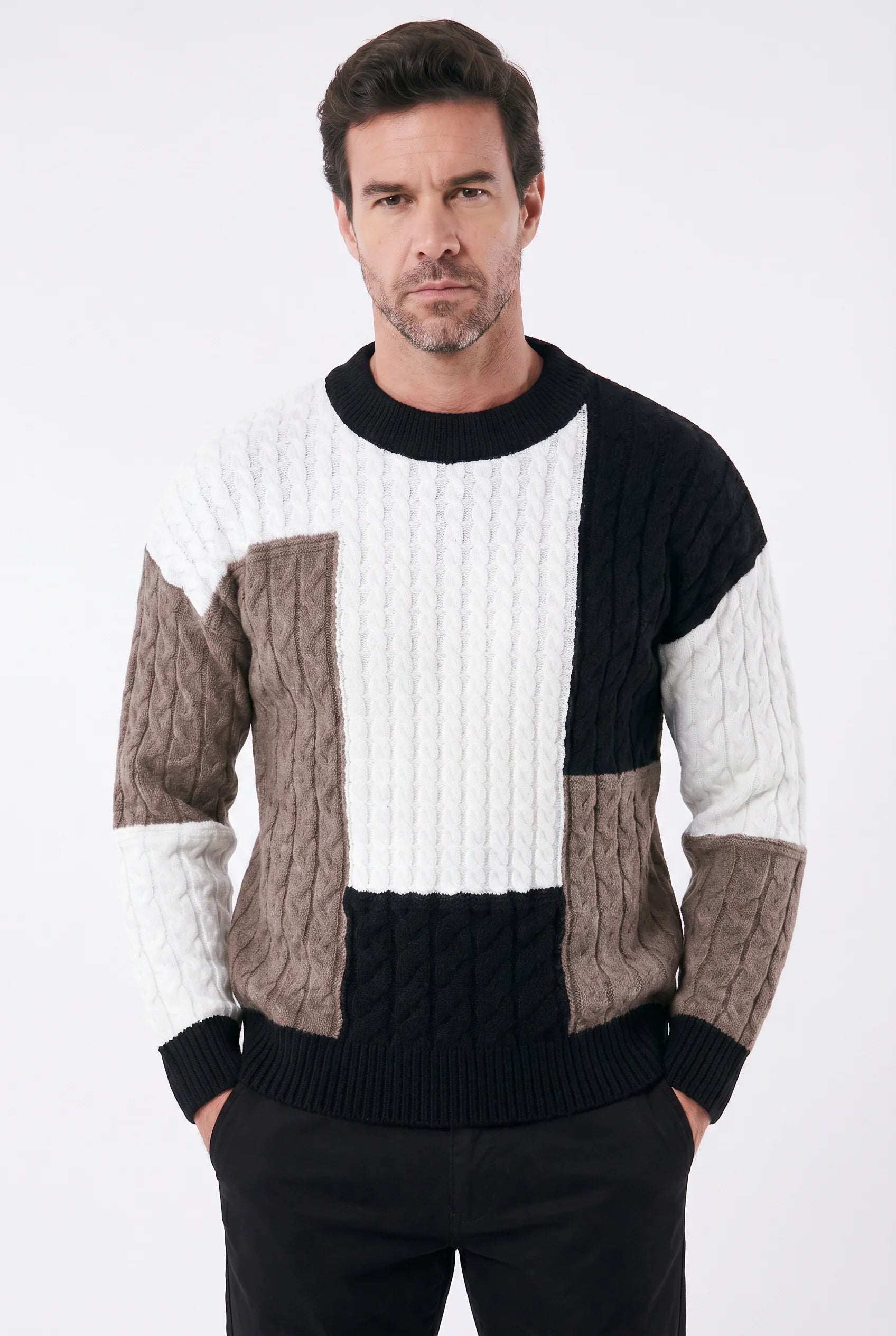 Suéter Masculino Casual em Tricô Leve Street
