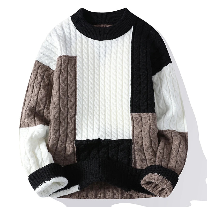 Suéter Masculino Casual em Tricô Leve Street