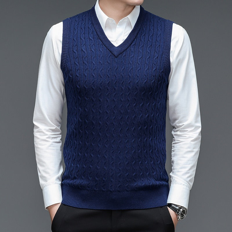 Colete Masculino de Suéter em Lã Fiorinni