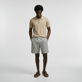 Bermuda Linho Masculina Fiorinni Listrada