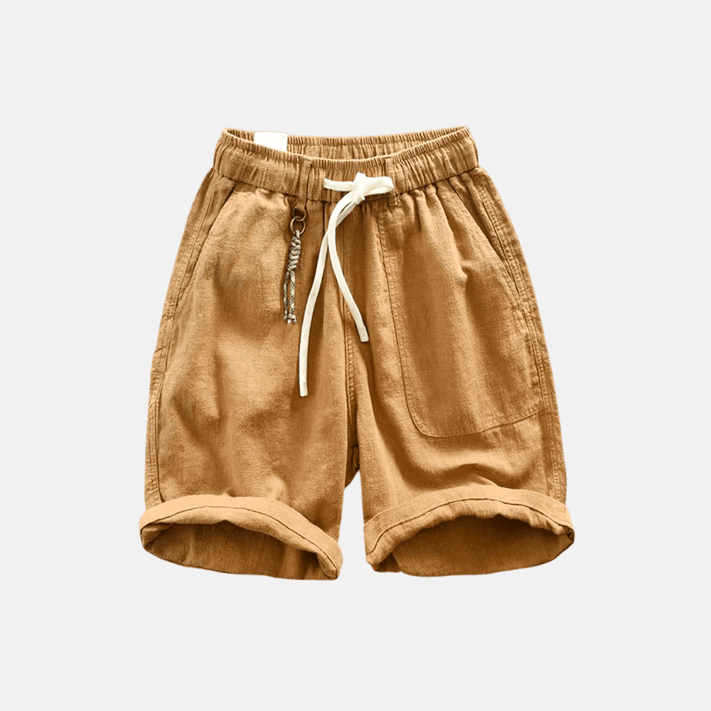 Bermuda Linho Masculina Fiorinni Malta caramelo