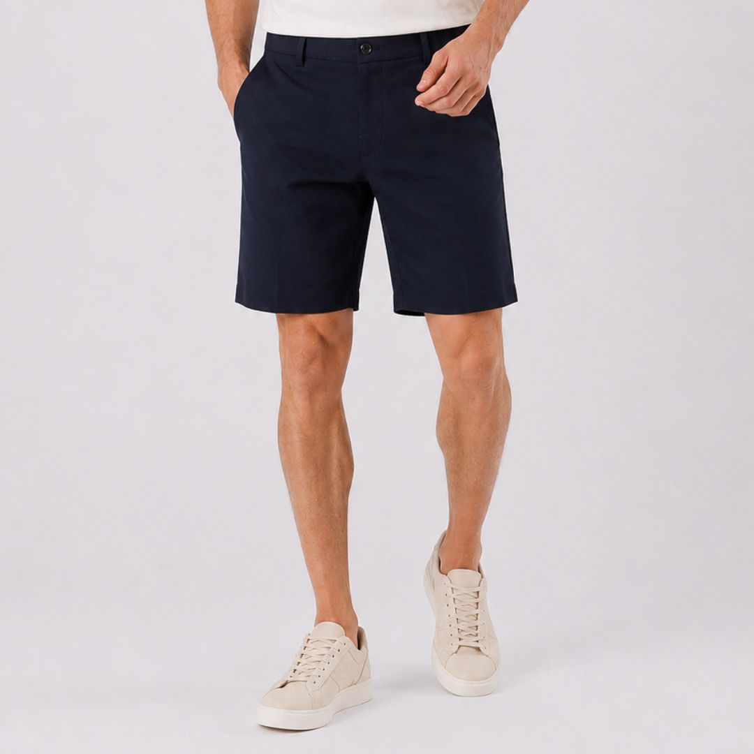 Bermuda Masculina Chino Halen azul marinho